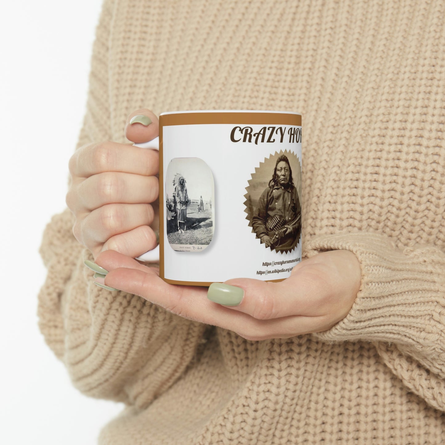 Coffee Mug, Historical Coffee Cup, Crazy Horse Coffee Mug 11oz