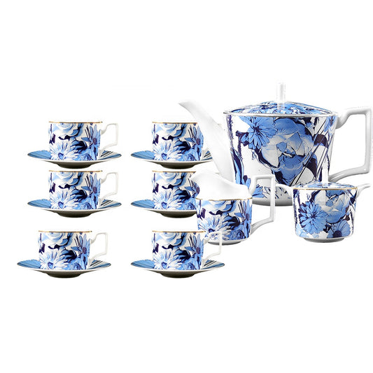 17 piece Bone China Coffee Cup Set