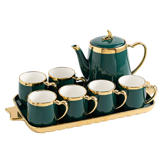 Emerald Green Coffee Cup Set