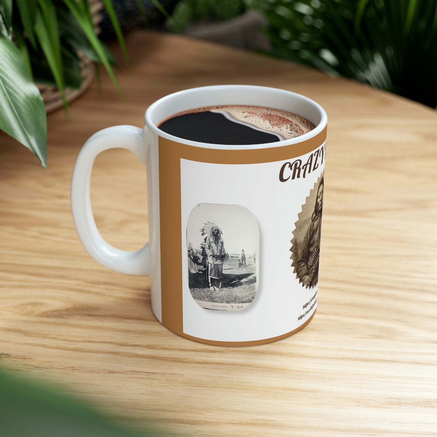 Coffee Mug, Historical Coffee Cup, Crazy Horse Coffee Mug 11oz